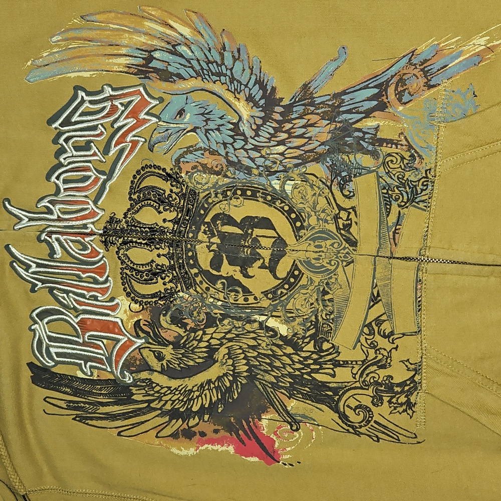 Billabong Woman's Mustard Hoodie. Length 28". Size L - Picture 2 of 4